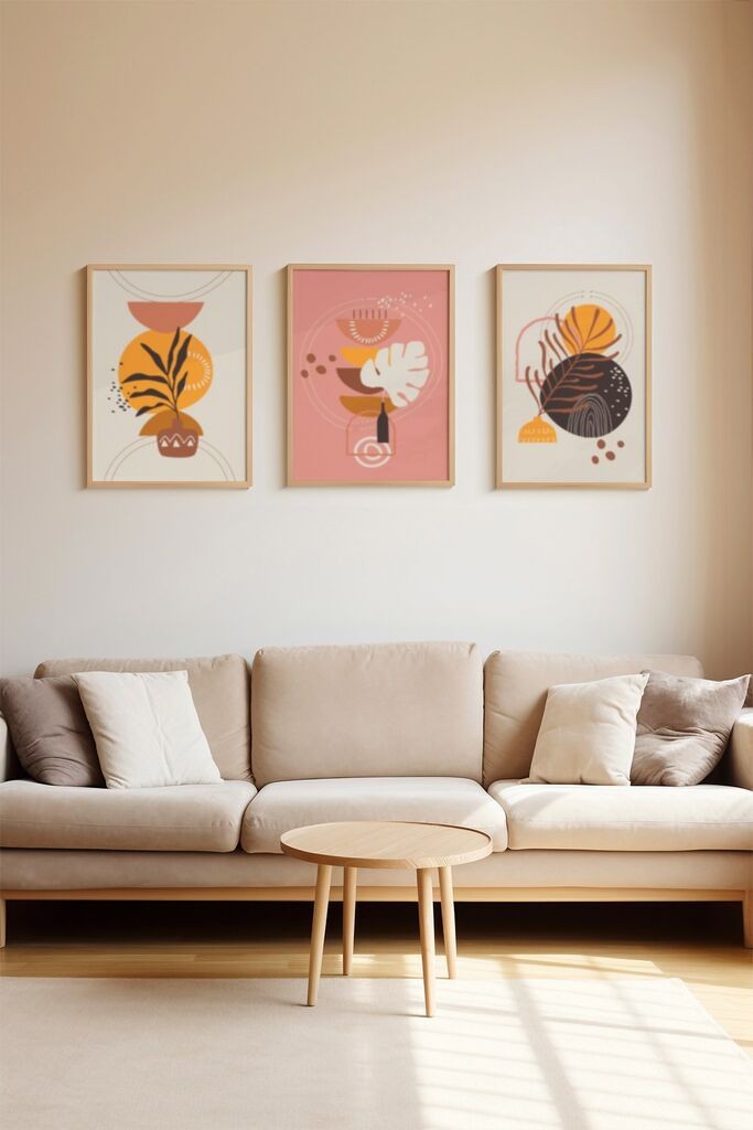 Wallity slika 3Dartsoho118, 3 dijela, 33 x 48 cm