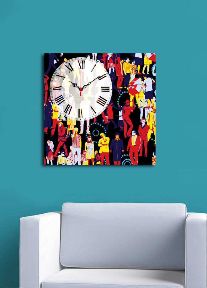 Zidni sat Wallity 4545CS-48, 45x45 cm