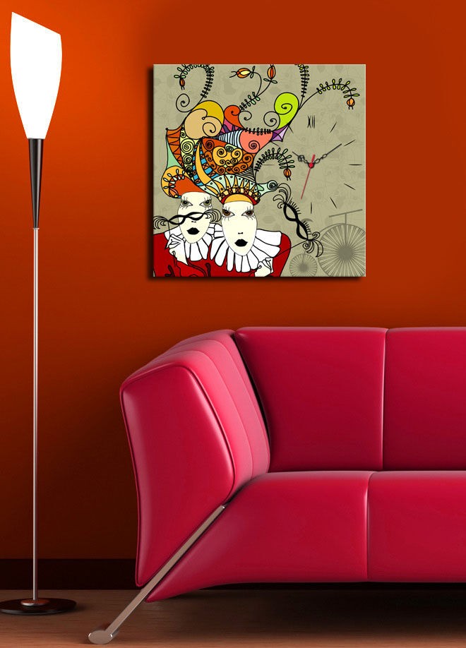 Zidni sat Wallity 4545CS-25, 45x45 cm