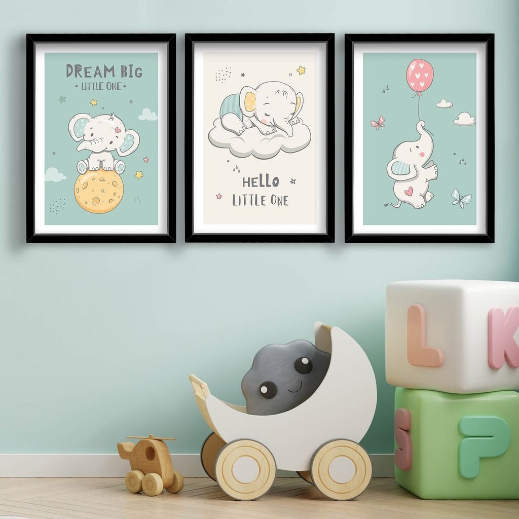 Wallity slika 3P3853BCT-003, 3 dijela, 53 x 118 cm