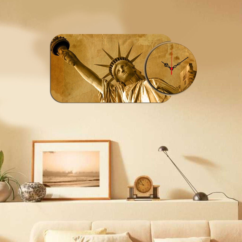 Zidni sat Wallity YMS-73, 68x32 cm, 2 dijela