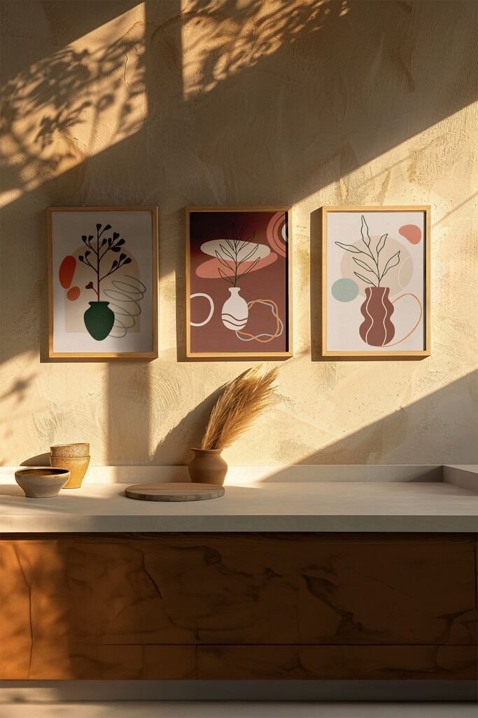 Wallity slika 3Dartsoho105, 3 dijela, 33 x 48 cm