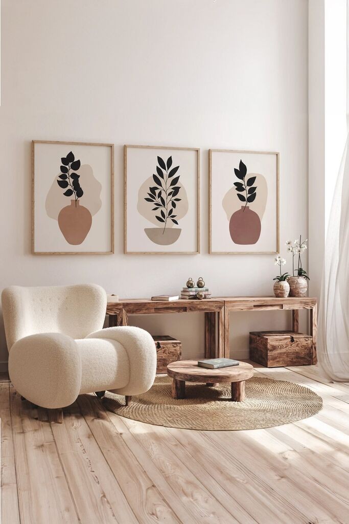 Wallity slika 3Dartsoho53, 3 dijela, 33 x 48 cm