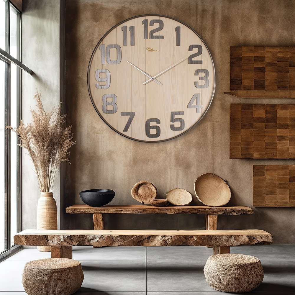 Zidni sat Wallity Antique veliki, 90x90 cm