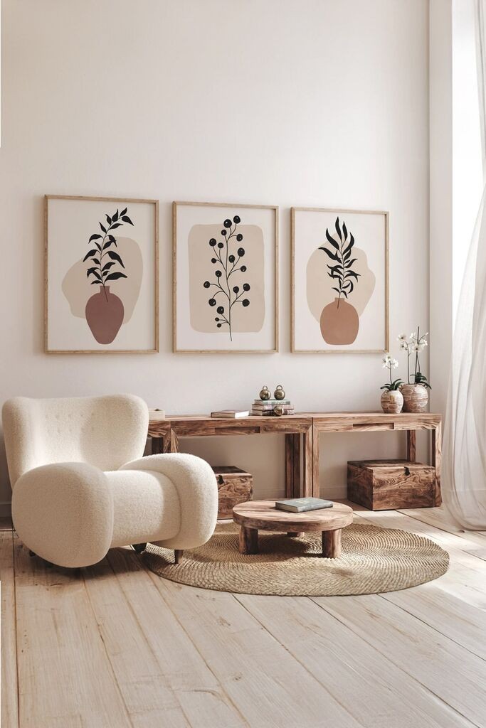 Wallity slika 3Dartsoho89, 3 dijela, 33 x 48 cm