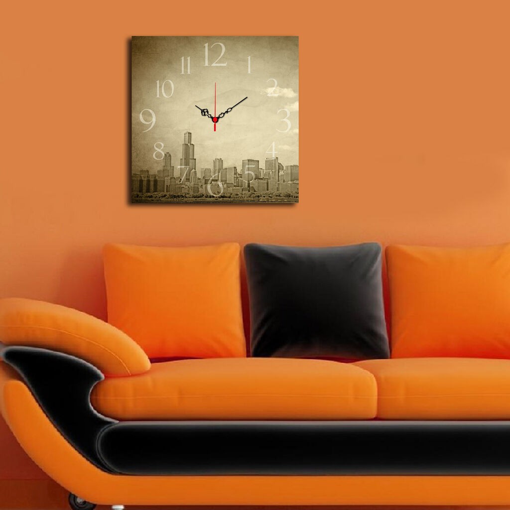 Zidni sat Wallity Msk-28, 40x40 cm