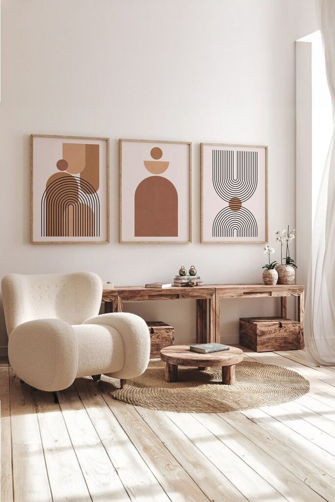 Wallity slika 3Dartsoho68, 3 dijela, 33 x 48 cm