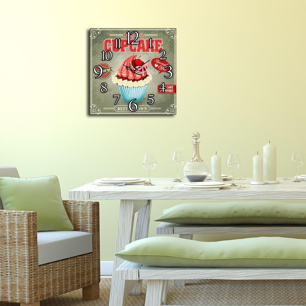 Zidni sat Wallity Msk-24, 40x40 cm