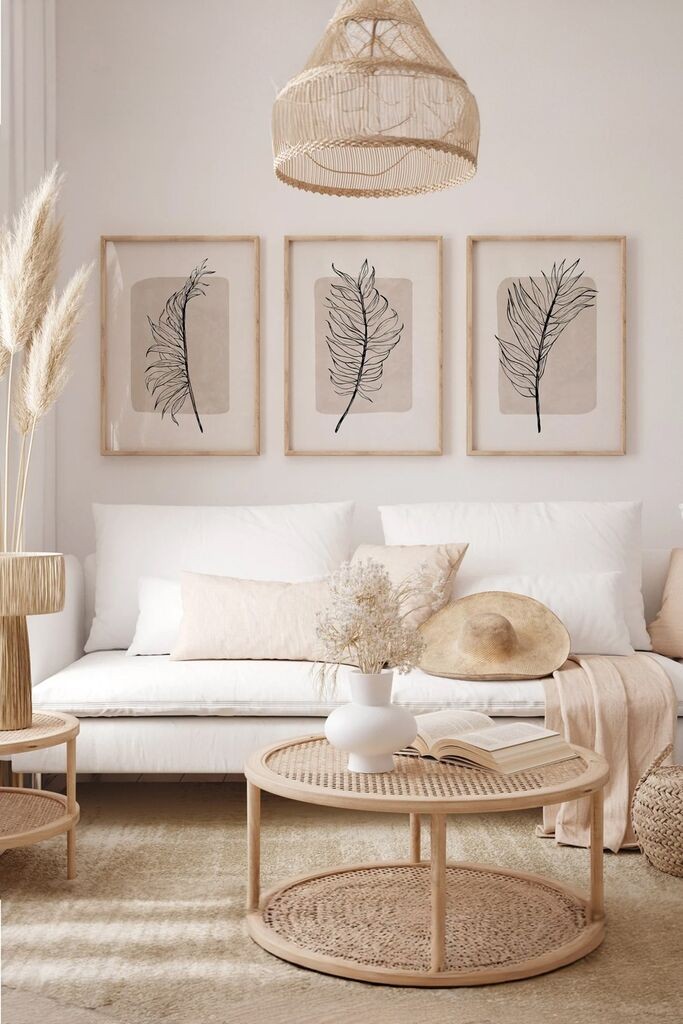 Wallity slika 3Dartsoho75, 3 dijela, 33 x 48 cm