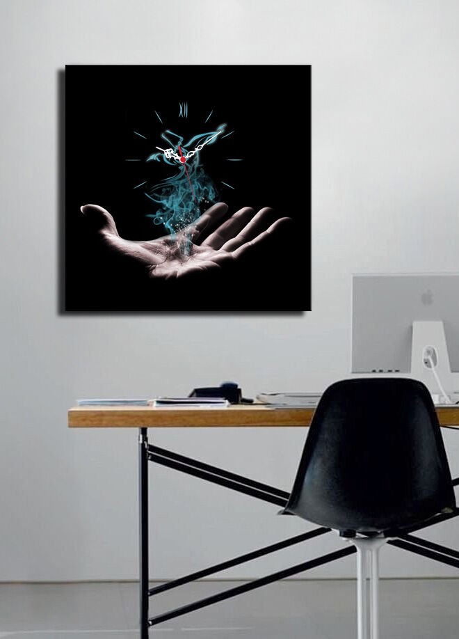 Zidni sat Wallity 4545CS-12, 45x45 cm, 3 dijela