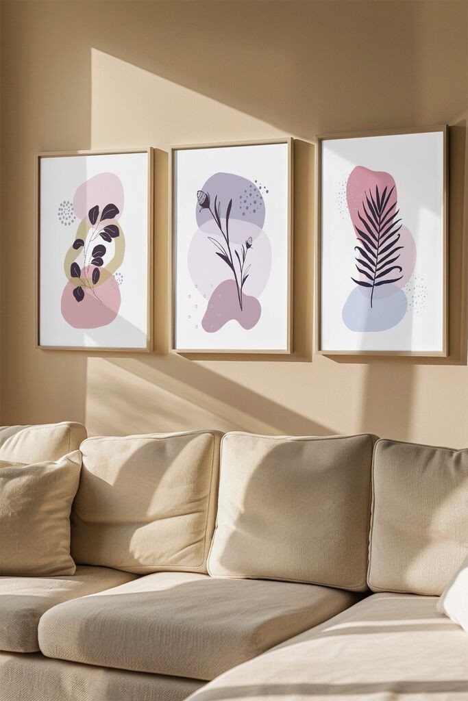 Wallity slika 3Dartsoho103, 3 dijela, 33 x 48 cm