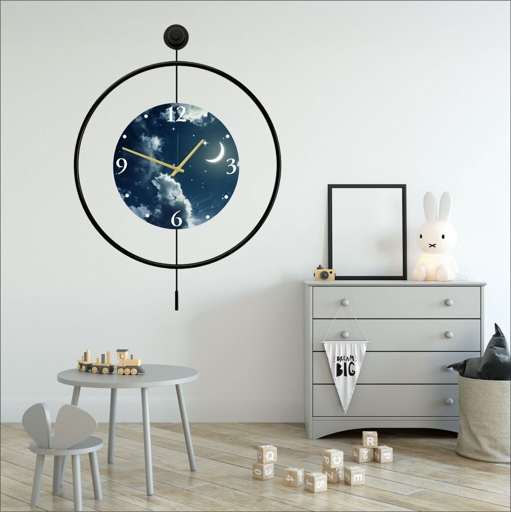 Zidni sat Wallity Mclock-00118, 58x80x7 cm