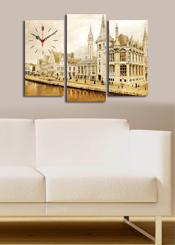 Zidni sat Wallity 3PATCS-15, 66x45 cm, 3 dijela