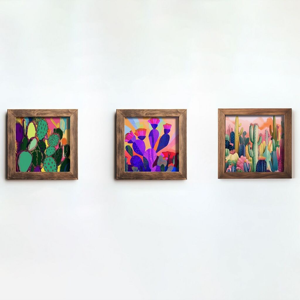 Wallity slika UKZM074, 3 dijela, 16 x 16 x 2 cm