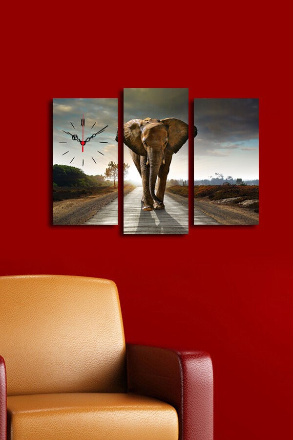 Zidni sat Wallity 3PATCS-20, 66x45 cm, 3 dijela