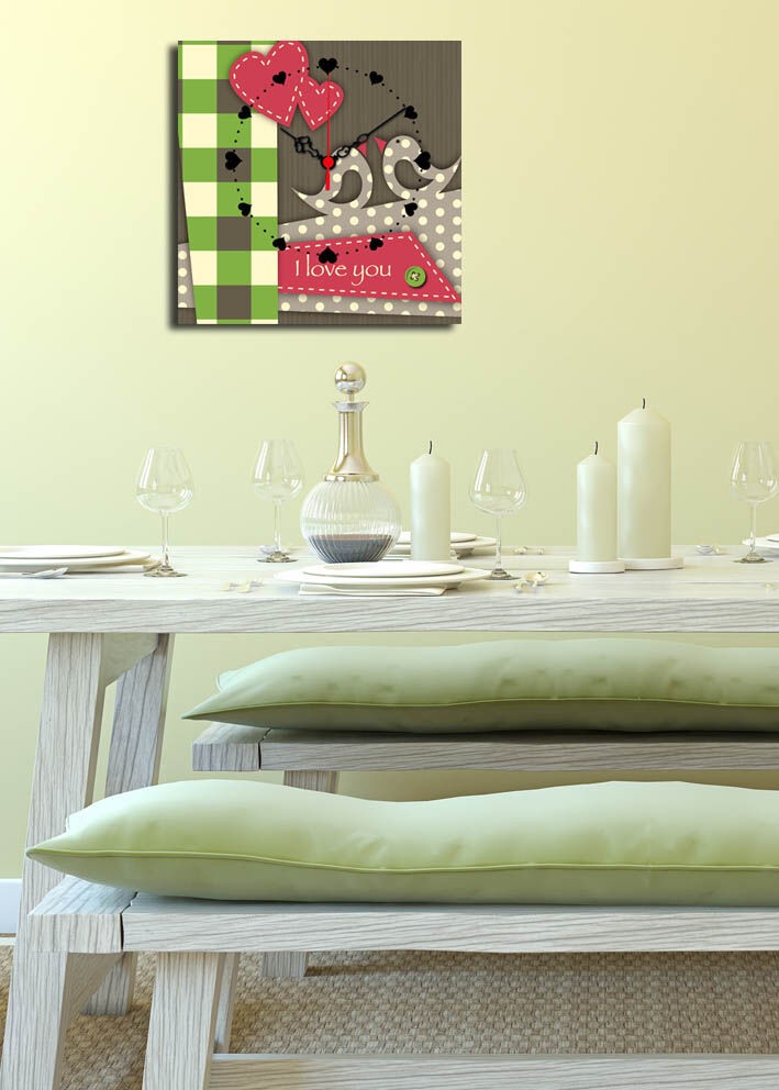 Zidni sat Wallity 2828CS-19, 28x28 cm