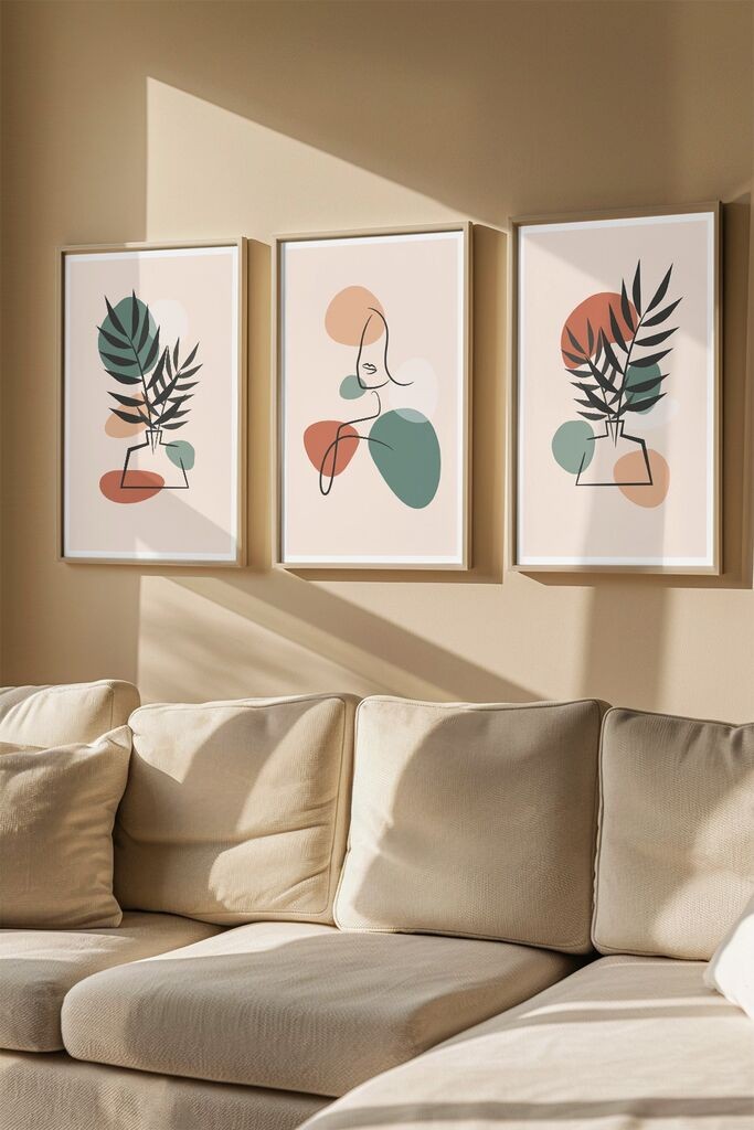 Wallity slika 3Dartsoho123, 3 dijela, 33 x 48 cm