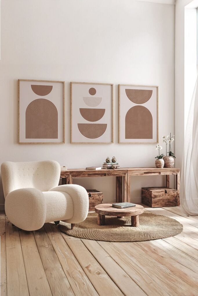 Wallity slika 3Dartsoho43, 3 dijela, 33 x 48 cm