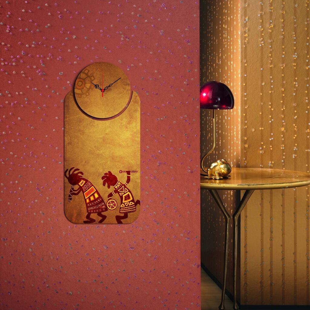 Zidni sat Wallity YMS-50, 68x32 cm, 2 dijela