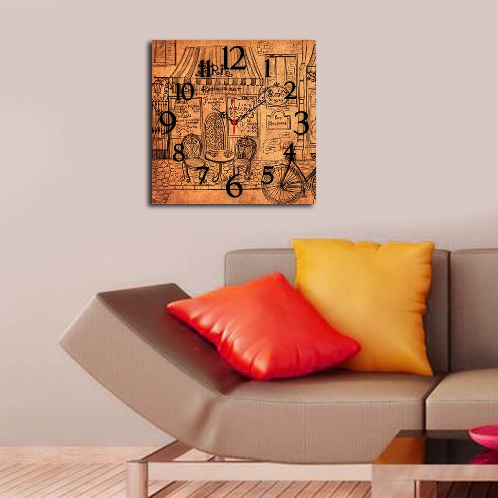 Zidni sat Wallity Msk-20, 40x40 cm