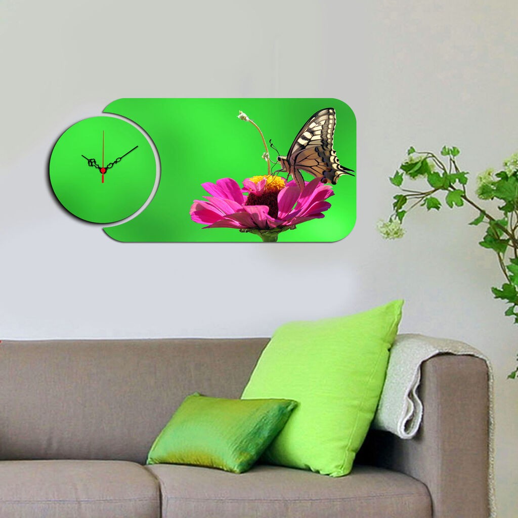 Zidni sat Wallity YMS-54, 68x32 cm, 2 dijela