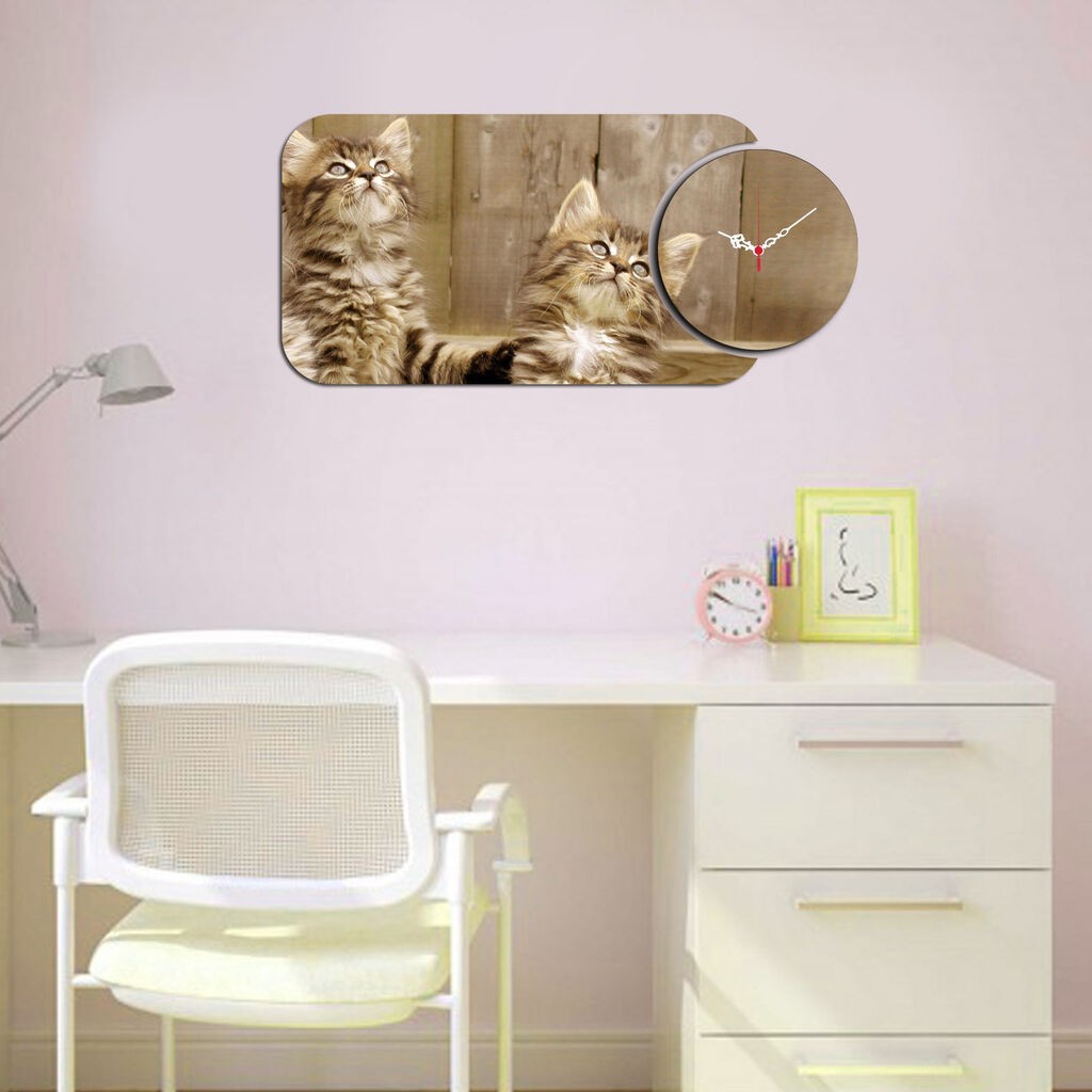 Zidni sat Wallity YMS-79, 68x32 cm, 2 dijela