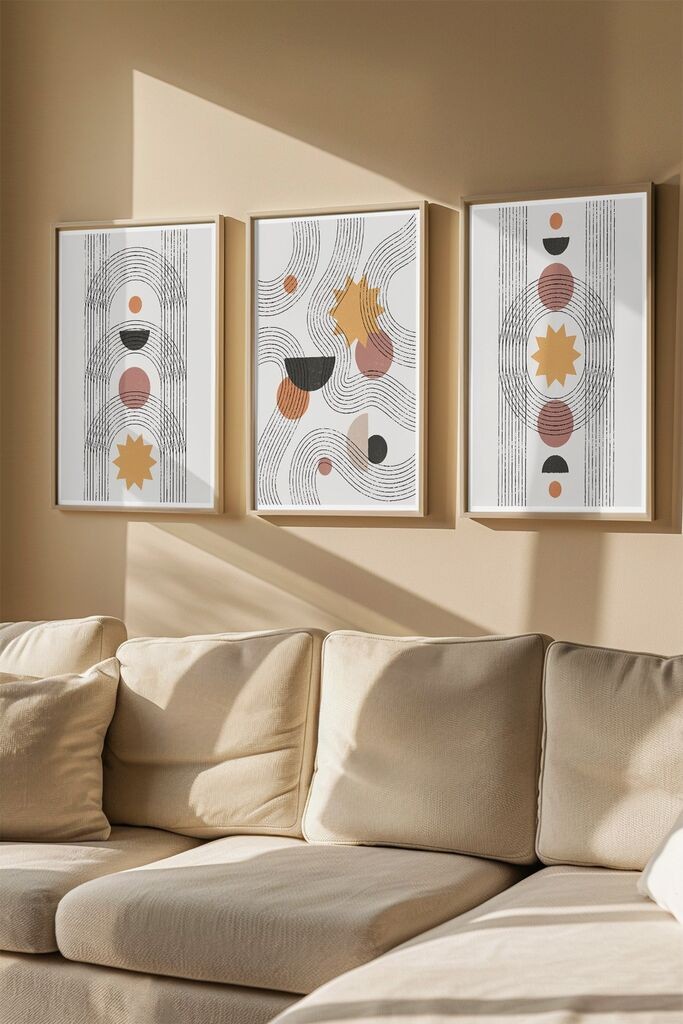 Wallity slika 3Dartsoho111, 3 dijela, 33 x 48 cm