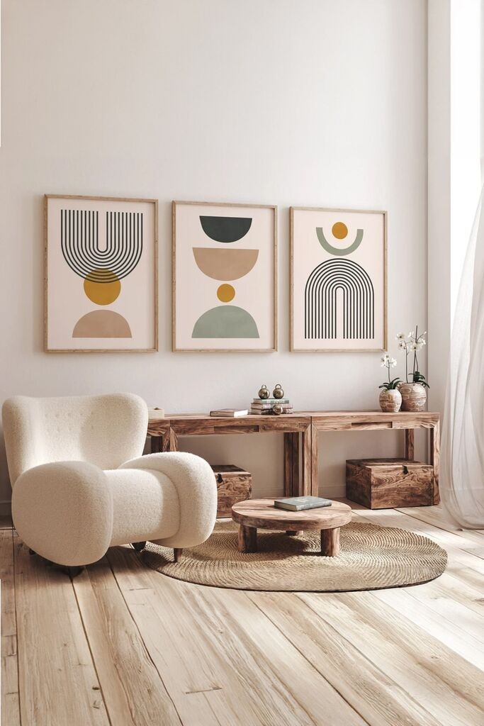 Wallity slika 3Dartsoho86, 3 dijela, 33 x 48 cm