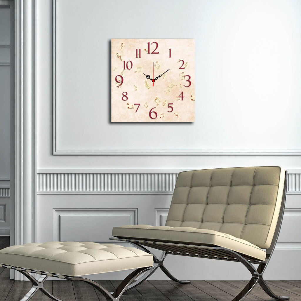 Zidni sat Wallity Msk-40, 40x40 cm