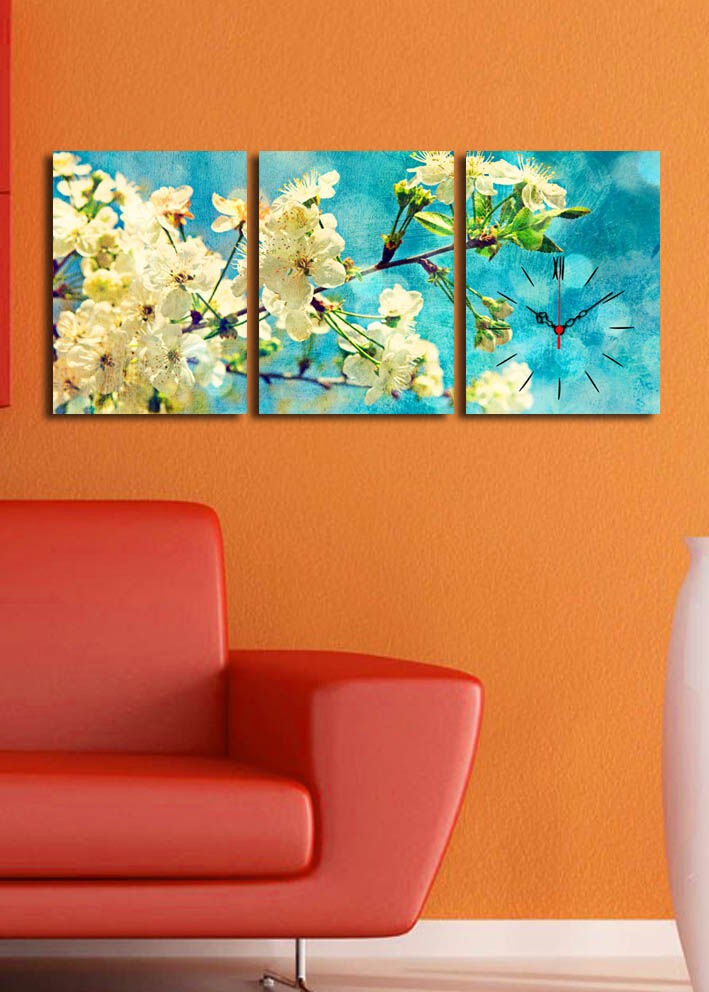 Zidni sat Wallity 3P3040CS-67, 96x40 cm, 3 dijela