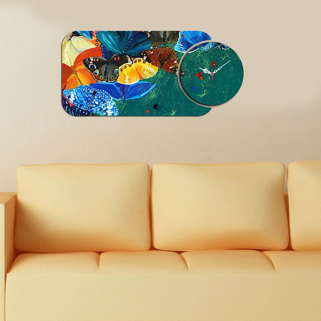 Zidni sat Wallity YMS-75, 68x32 cm, 2 dijela