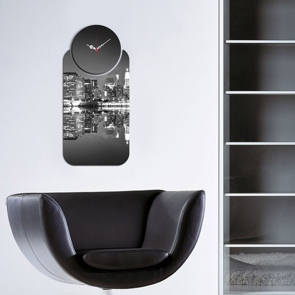 Zidni sat Wallity YMS-20, 68x32 cm, 2 dijela