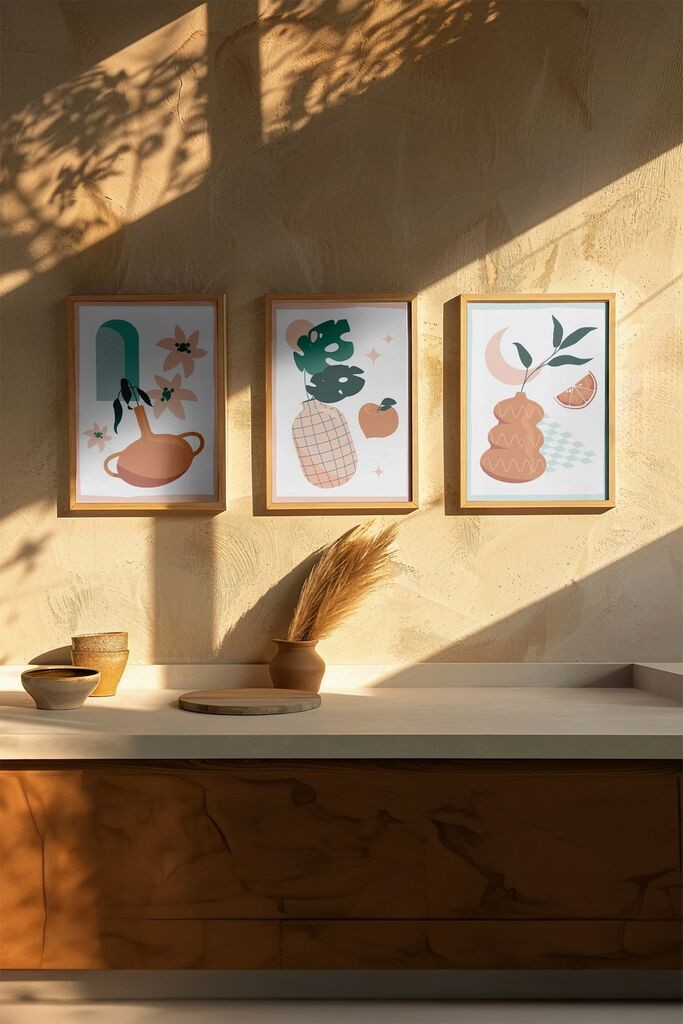 Wallity slika 3Dartsoho125, 3 dijela, 33 x 48 cm