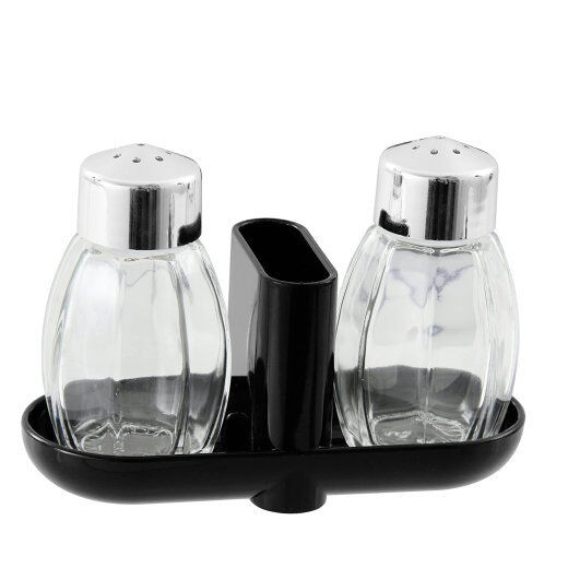 Fackelmann Set za so i biber, 13cm, Crni