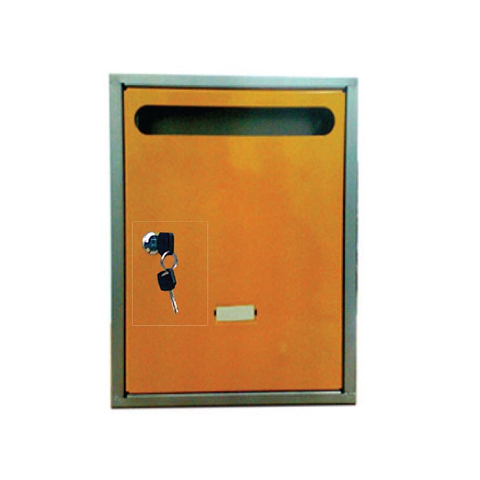 Poštanski sandučić TIP 7 - kvadratni 350 x 270 mm, Narandžasti