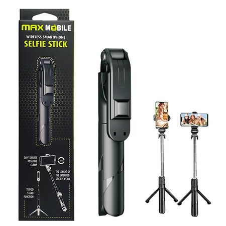Maxmobile Selfi štap Bluetooth tripod monopod XT-02, Crna