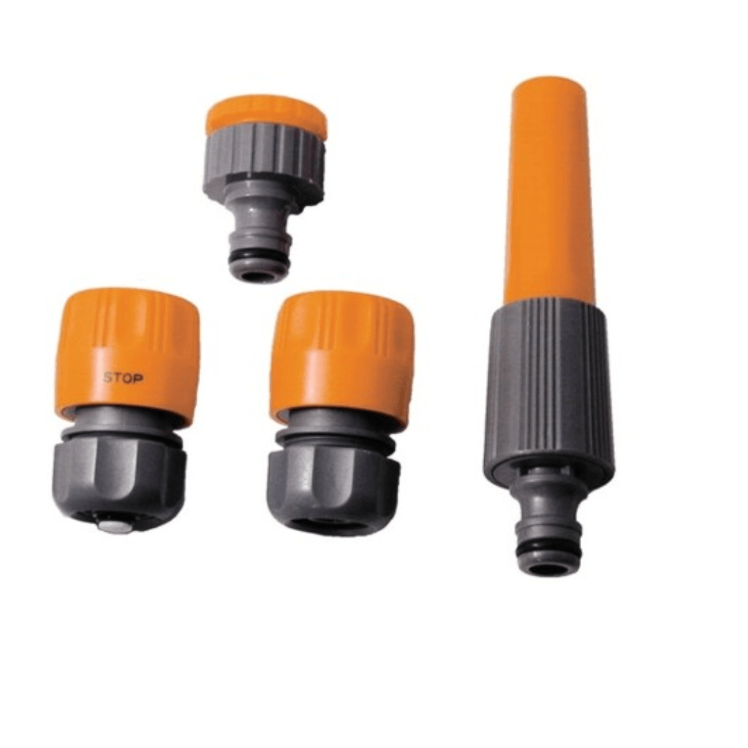 Papillon Ravna mlaznica + 3 spojnice 1/2" - set, Narandžasta