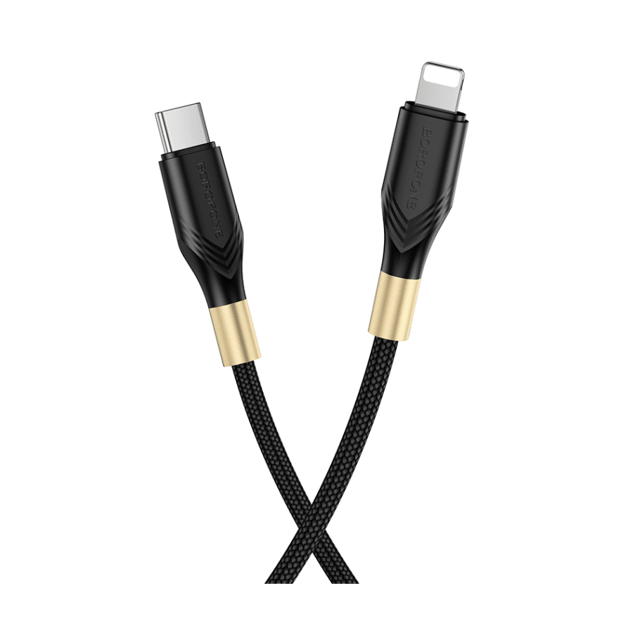 Borofone USB kabl BX92 Advantage PD charging data iPhone 1m, Crni