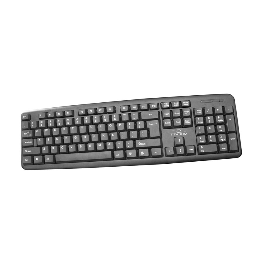 Titanum Tastatura Standard Usb, Tk101, Crni