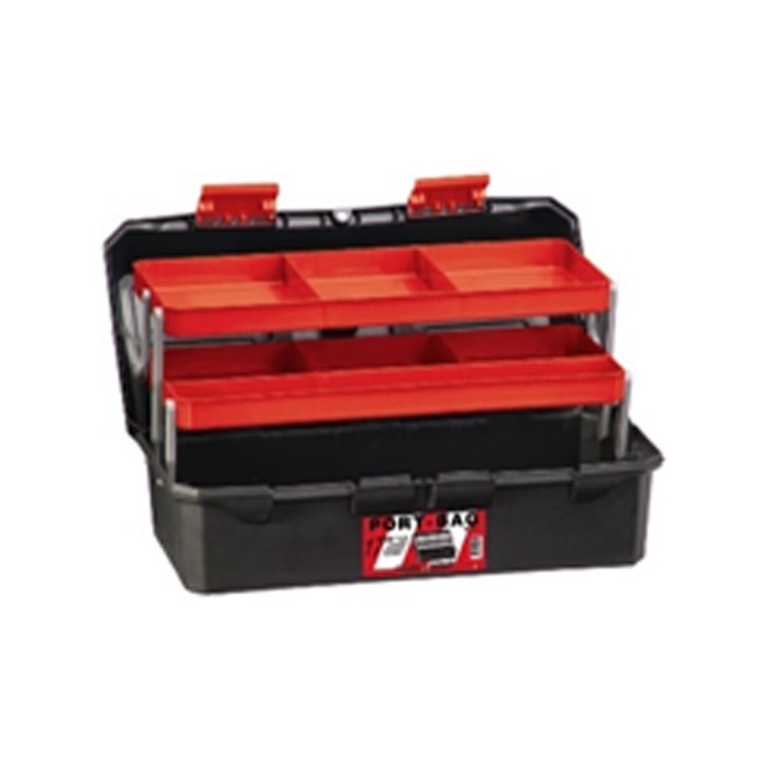 Plastična ribarska kutija Cantilever 17,  195 x 440 x 210 mm, Crna