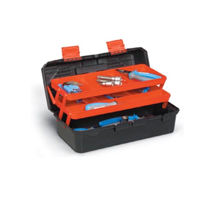 Plastična ribarska kutija Cantilever 20,  230 x 495 x 250 mm, Crna