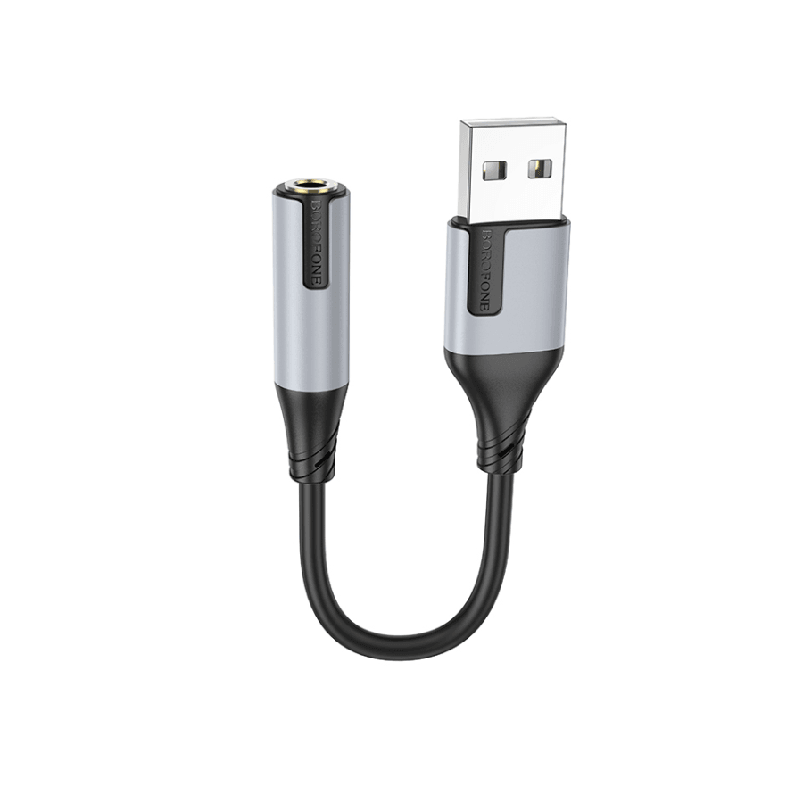 Borofone USB zvučna kartica BV19 Creator USB to 3.5mm, Crna