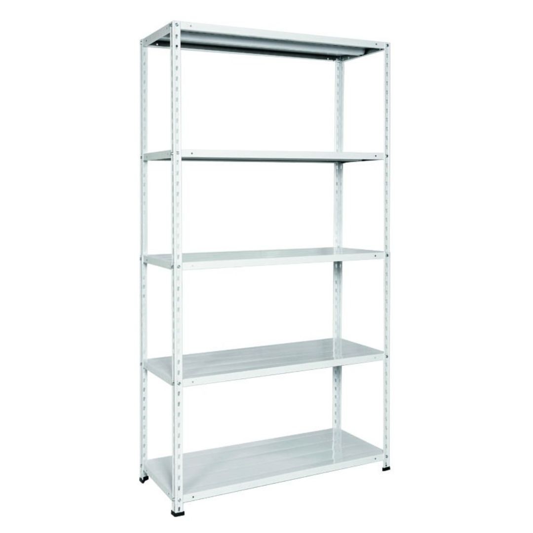 Metalna polica 188 x 100 x 40 cm, 5 katova, Siva