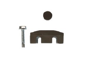 Spojnica plastična, sa vijkom, Crna