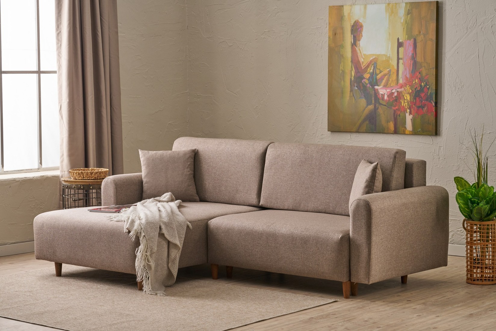 Atelier del Sofa Kutni set Mane 246x85x160cm Smeđa
