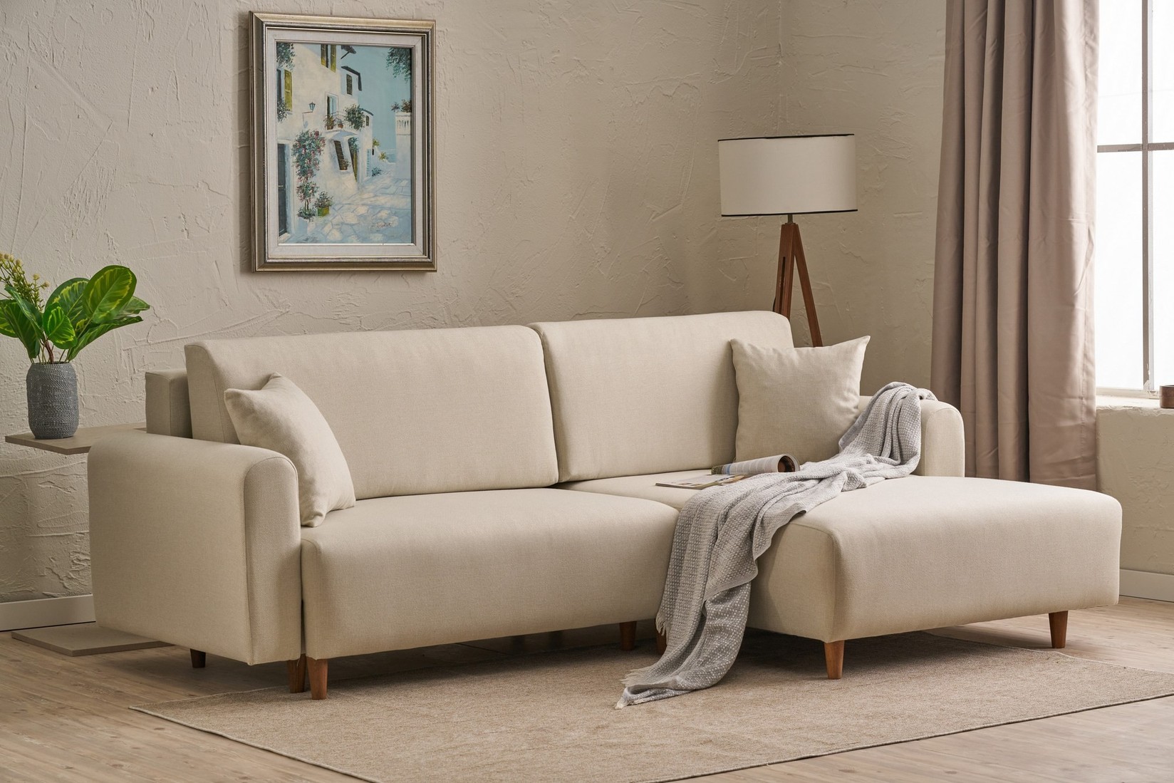 Atelier del Sofa Kutna garnitura Mane 246x85x160cm Krem