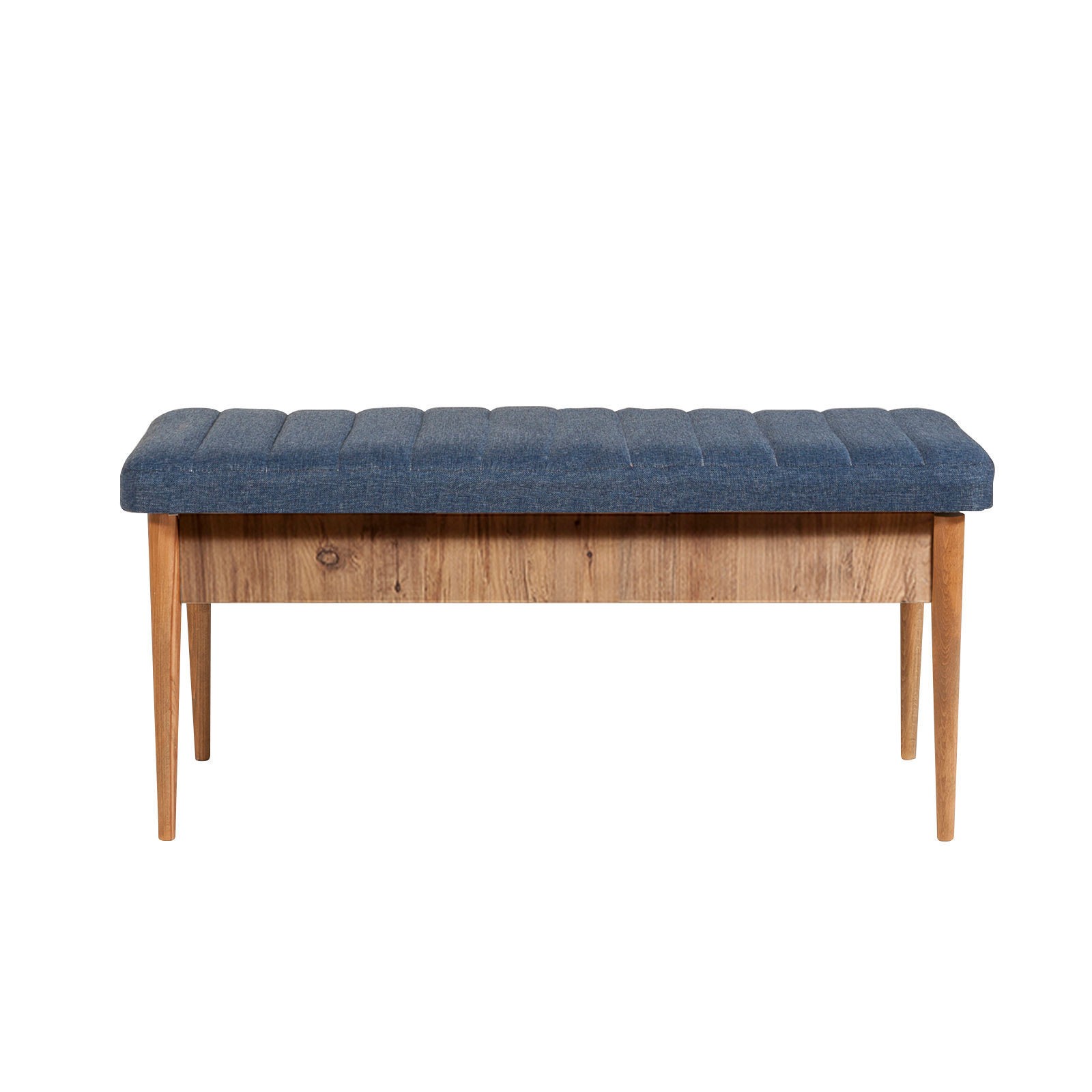 Hanah Home Trpezarijska klupa Vina Bench 110x48x40cm Bež-Tamnoplava