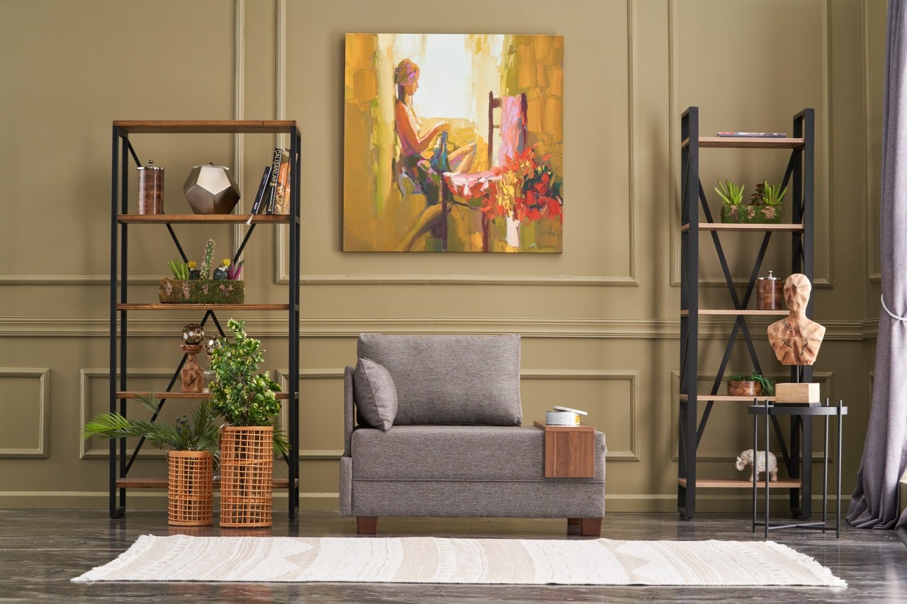 Atelier del Sofa Fotelja Fly 100x80x75cm Smeđa