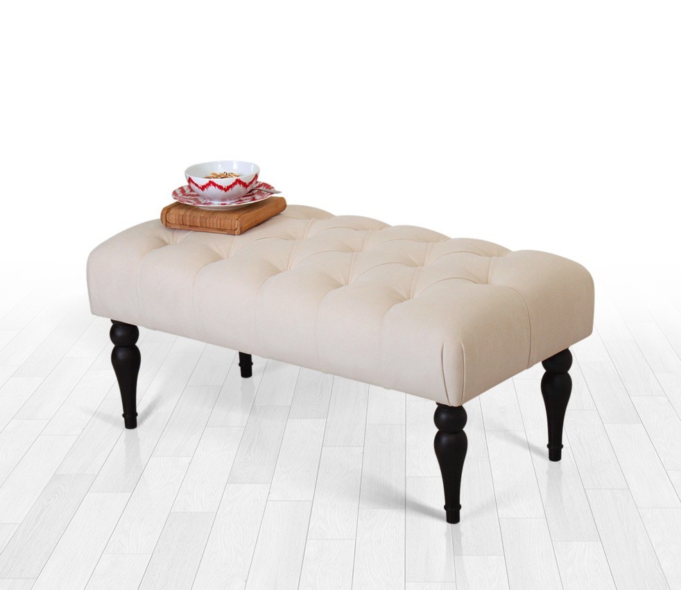 Atelier del Sofa Trpezarijska klupa za gospođu 92x43x48cm krem