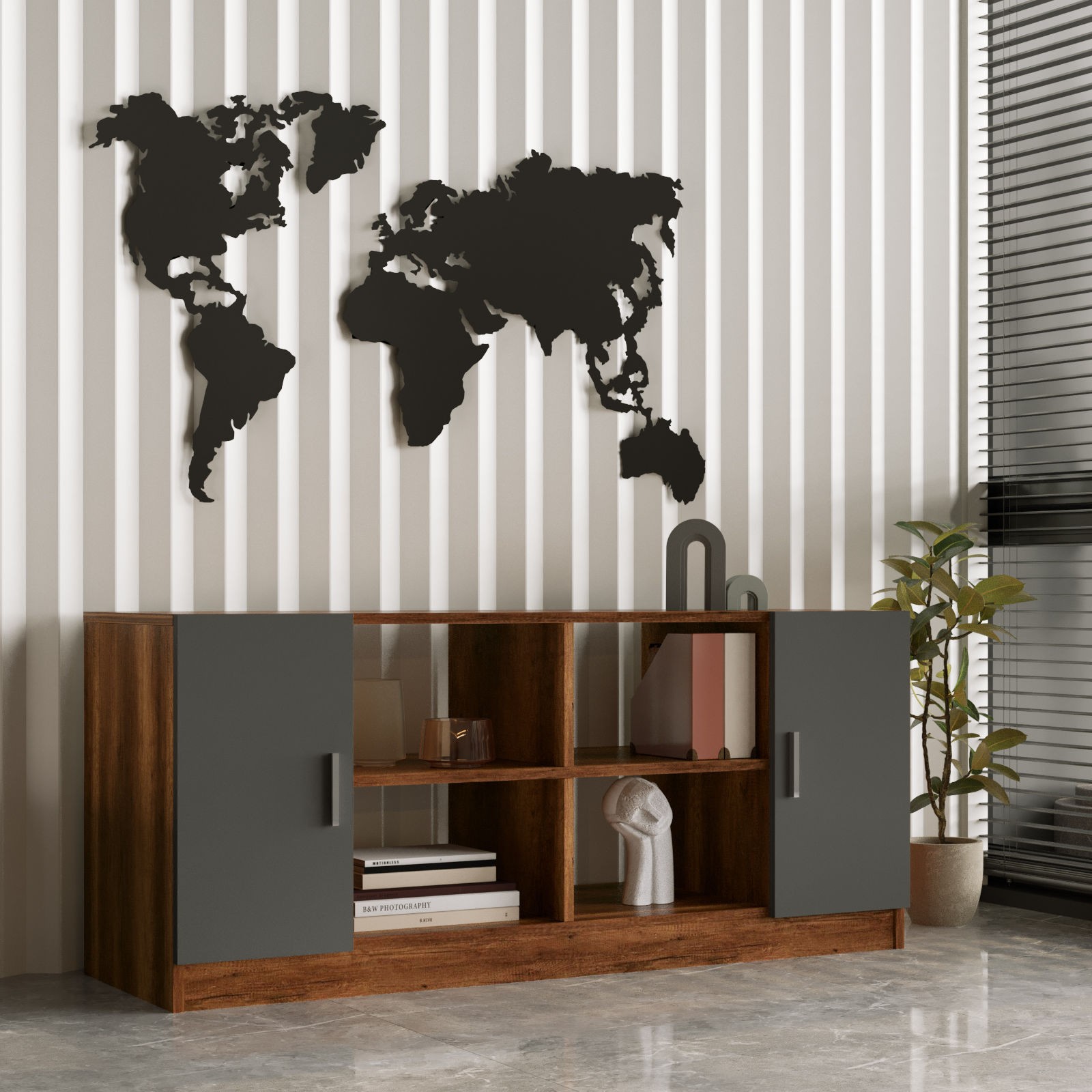 Hanah Home Komoda s ladicama 139,8x61,8x46,3cm Orah